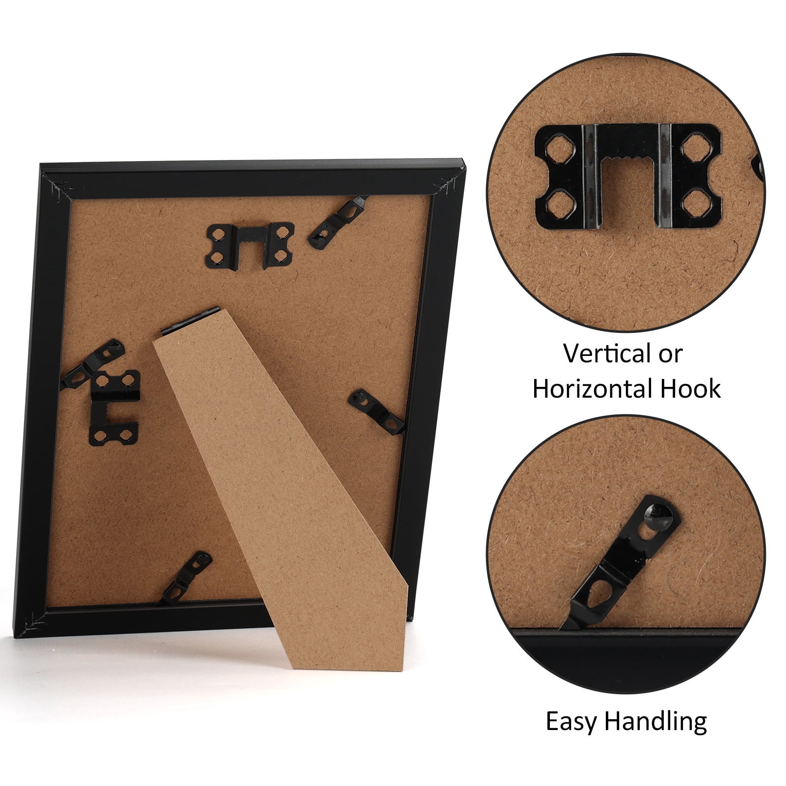 9-Pack Classic 6x8 Picture Frames for Wall or Tabletop