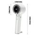 thumbnail image 3 of Ventilador portátil USB recargable con luces de colores, nevera de nieve de aire multi-cabina para hogar, oficina y viajes, diseño de plástico compacto, 16,9 x 5,9 cm, 3 of 6