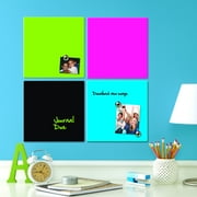 Quartet Dry-Erase Tile, 14" x 14", Frameless, Assorted Neon