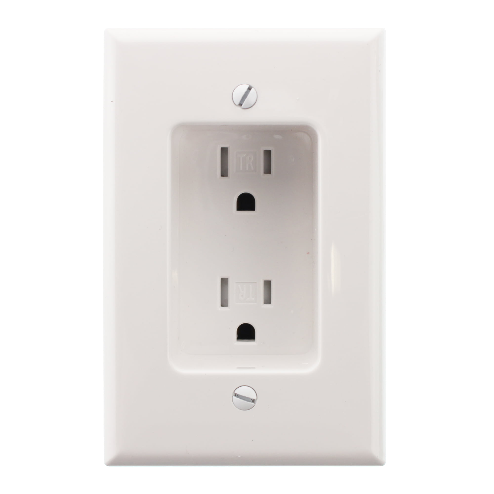 NEW through wall air conditioners Hubbell 15-Amp White Single Electrical Outlet