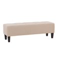 thumbnail image 4 of CorLiving Rosewell Fabric Button-Tufted Accent Bench with Wood Legs, 4 of 9