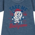 thumbnail image 3 of Instant Message - Take Me To The Ballgame - Girls Ss Fleece Dress, 3 of 6
