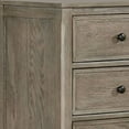 thumbnail image 2 of Armoire with 6 Storage Drawers and Turnip Feet, Natural Brown, 2 of 5