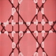 thumbnail image 1 of Ahgly Tapis d'Intérieur Lavable en Machine Carré Rouge Transitionnel, 7 Pieds Carré, 1 of 7