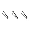 thumbnail image 1 of Shengyu Sugar Tong Portable Reusable Washable Solid Color Ice-cube Picker Indoor Kitchen Restaurant Food Serving Tool Clip Black 3Set, 1 of 6