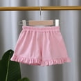 thumbnail image 6 of KYAIGUO Toddler Baby Girls Cotton Linen Shorts Summer Casual Solid Color Short Pants for 1-5 Years Old, 6 of 11