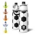 thumbnail image 1 of Botella de agua Magcheer de 20 oz con aislamiento y rociador para fútbol, 1 of 8