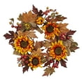 thumbnail image 2 of Nearly Natural 4867 24 in. Sunflower & Berry Wreath, 2 of 2