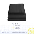 thumbnail image 4 of Juego de sábanas Sweet Home Collection 1800 Supreme Twin Black, 4 of 6