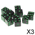 thumbnail image 1 of Paquete de 10 Dados de Plástico D6 Punteados para Juguete RPG Verde 3 Piezas Baoblaze, 1 of 8