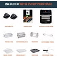 thumbnail image 2 of Total Package Air Fryer Oven XL, 12.7 Quart, Deluxe Accessory Kit, Recipes, BPA-Free, Auto Shutoff, Black, 2 of 4