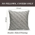 thumbnail image 2 of LALILO Throw Pillow Covers Geometric Tiling Black And White Cushion Cover 18" x 18", 2 Pack, 2 of 6