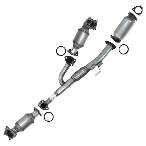 Stainless Steel Pair of Manifold Catalytic, Front Pipe and Rear Catalytic Fits 2005-2010 Honda Odyssey 3.5L - Direct Fit