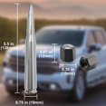 thumbnail image 2 of Antena Engirette Chrome Bullet 50 Cal con tapones para neumáticos, 2 of 7