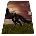 thumbnail image 2 of PKQWTM Black Friesian horse gallop Book Cover Book Protector Book Sleeve Book Pouch Book Bag 6x9 inch, 2 of 4