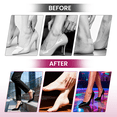 thumbnail image 2 of Bukihome 6 Pairs Soft Gel Heel Grips Anti Slip Blister Prevention Heel Pads for High Heels Flats Shoes,Black, 2 of 6
