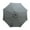 Gray, variant on Living Accents 6.25" Gray Stripes Hexagon Market Patio Umbrellas, Push Button Tilt