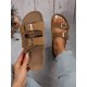 thumbnail image 1 of Vacation Footbed Sandals For Women, Faux Suede Buckle Decor Flat Sandals, 1 of 5