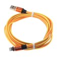 thumbnail image 3 of 6ft Long USB Cable Orange Fast Charger Cord Power Wire Braided Q7B, 3 of 6