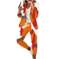 thumbnail image 2 of Puntoco Traje Casual Estampado para Mujer Tops tipo Blazer de Manga Larga y Pantalones Largos con cordón Conjunto de Dos Piezas Liquidación Puntoco Puntoco-5745, 2 of 6