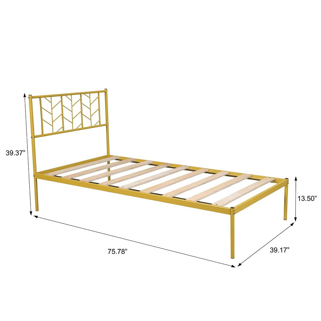Booyoo Bed Frame Twin Size Mattress, Full Size Portable Bed Frame