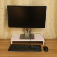thumbnail image 3 of Wooden LED LCD Computer Monitor Stand Desk Organizer Display Holder Purplish White, 3 of 4