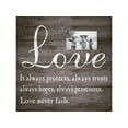 thumbnail image 1 of Cadre Photo en Bois Marron LOVE, 1 of 1