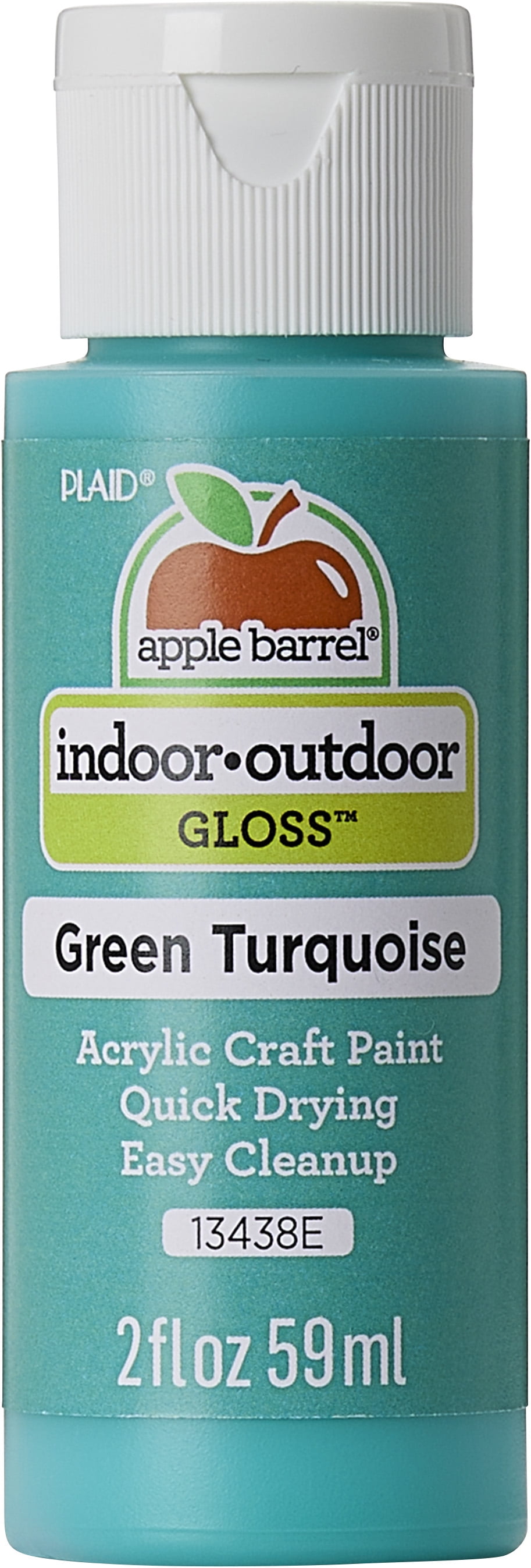Apple Barrel Acrylic Craft Paint, Gloss Finish, Green Turquoise, 2 fl oz