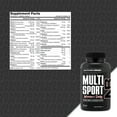 thumbnail image 2 of MultiSport Women's Daily Multivitamin-Mineral Supplement, Vitamin C, D, E, MK7, Zinc for Immune Support, 120 Vegetable Capsules, NutraBio Labs, 2 of 9