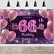 thumbnail image 1 of Decoraciones De Cumpleaños Número 66 Para Niñas, Cartel De Feliz Cumpleaños Imisi, Decoraciones Rosas Para Una Fiesta De Cumpleaños, Telón De Fondo Para Mujeres, 1 of 5