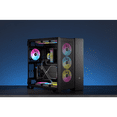 thumbnail image 4 of CORSAIR Hydro X Series iCUE LINK XH405i Custom Cooling Kit - Hardline Water Cooling Loop - XC7 ELITE CPU Water Block - XD5 ELITE D5 Pump Res - XR5 360mm Radiator - 3x QX120 RGB Fans, 4 of 6