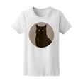 thumbnail image 2 of Cool Grunge Black Cat, Kitten T-Shirt Women -Image by Shutterstock, Female XX-Large, 2 of 4