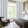 thumbnail image 4 of DWCN White Room Darkening Curtains for Bedroom, 60 x 84 inches Long - Energy Saving Privacy Window Drapes , Set of 2 Rod Pocket Curtain Panels, 4 of 5