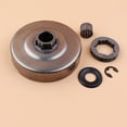 thumbnail image 5 of Haishine 3/8"7T Clutch Drum Rim Sprocket Needle Bearing Washer for Husqvarna 365 372 362 371 372XP Chainsaws W/Clip, 5 of 6