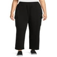 thumbnail image 1 of CHOK Pantalon Cargo en Tissu Éponge Française pour Femmes Grande Taille 28” Entrejambe, 1 of 6
