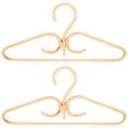 thumbnail image 1 of 2Pcs Rattan Clothes Hanger Natural Rattan Hand-Woven 3 Hook Hanger for Home Wardrobe Clothing Store Decor 40x20cm, 1 of 9