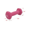 thumbnail image 3 of Sunny Health & Fitness Hex Dumbbells 2 LB In Neoprene Coat, For Yoga, Pilates, Aerobic & Light Weight Lifting -NO. 021-2-PAIR, 3 of 6