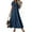 #020 Navy-A1, variant on Tianiyouqing Womens Linen Palazzo Fall 2025 Dresses Short Sleeve V Neck Comfy Wedding Guest Shift Dresses Zip Up Flowy Boho Maternity Tank Dresses Hot Pink XL