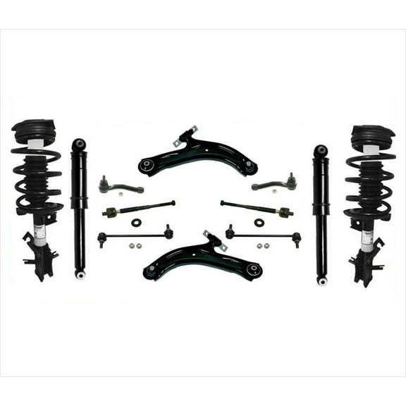 Front Complete Struts Rear Shocks & 12 Pcs Kit for 07-12 Nissan Sentra 2.0L