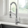 thumbnail image 3 of KRAUS Bolden Commercial Style 2-Function Single Handle Pull Down Kitchen Faucet in Spot-Free Stainless Steel / Chrome, 3 of 8