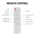 thumbnail image 4 of Luces De Techo Led Lámpara de techo moderna Lámpara de araña regulable PC Fácil instalación para habitación interior, 4 of 7