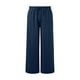 thumbnail image 5 of Pantalones de cintura alta y pierna ancha para mujer - Elástico con cordón, pierna recta cómoda, con bolsillos, 5 of 6