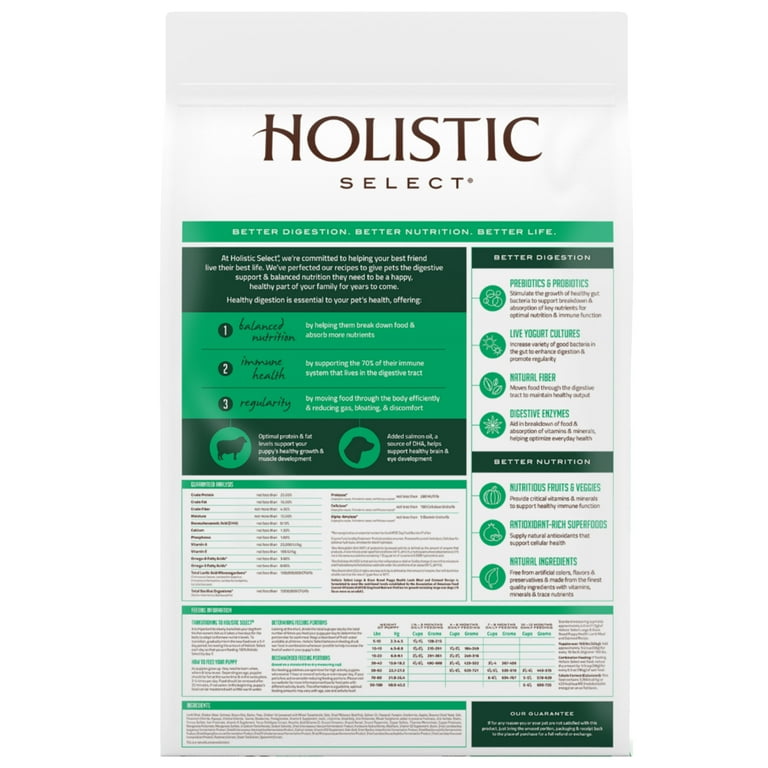Holistic select large top breed puppy food
