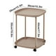 thumbnail image 3 of Estante de almacenamiento para mesa auxiliar, mesa de centro, mesita de noche, carrito de almacenamiento, estante de almacenamiento móvil para dormitorio, sala de estar, escritorio de estudio, requier, 3 of 6
