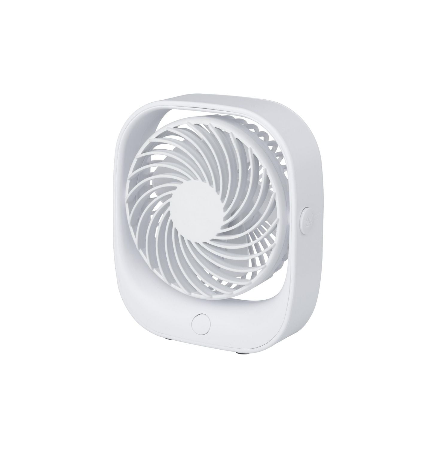 Mainstays Rechargeable USB Portable  Fan in white