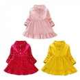 thumbnail image 3 of Robe Décontractée d'Automne pour Bébés Filles à Pois Manches Longues Robe de Fête Princesse, 3 of 6