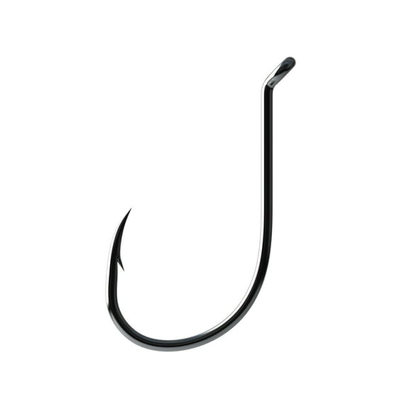 Lazer Sharp L2BGH-8/0 Octopus Long Shank Hook, Black, Size 8/0, 3 Count