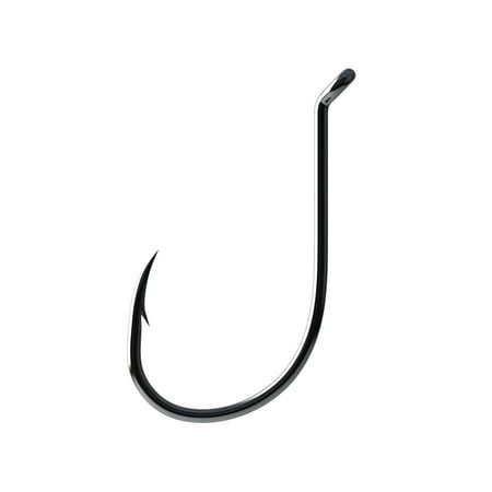 UPC: 0047708690461 | Lazer Sharp L2BGH-8/0 Octopus Long Shank Hook  Black  Size 8/0  3 Count