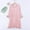 Pink, variant on Fazvaoo Women Nightgowns Long Sleeve V-Neck Nightgowns Casual Loose Soft Plain Sleepwear(Green,Size M-XXL)