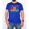 thumbnail image 3 of I Tell Dad Jokes Shirt for Men Funny Science Graphic Tee for Father's Day Vintage Royal Shirt Adult X-Large, 3 of 5